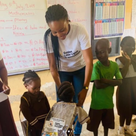 Visitation to LEA primary school in Jabi, Abuja, where we awarded the top ten in each class (primary 1 to primary 6) for their outstanding academic performances. Outstanding Performance