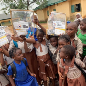 Visitation to LEA primary school in Jabi, Abuja, where we awarded the top ten in each class (primary 1 to primary 6) for their outstanding academic performances. Outstanding Performance